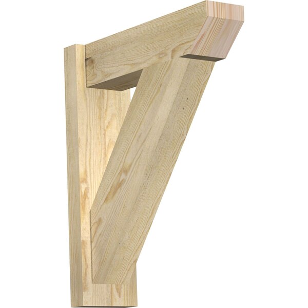 Ekena Millwork Traditional Slat Rough Sawn Outlooker, Douglas Fir, 6"W x 20"D x 24"H OUT06X20X24TRA06RDF - main